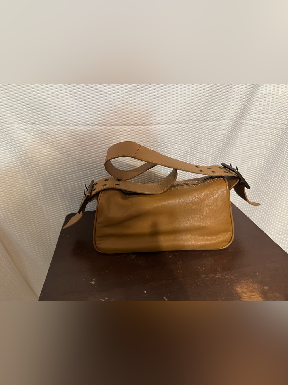 Free People Tan Leather Shoulder Bag